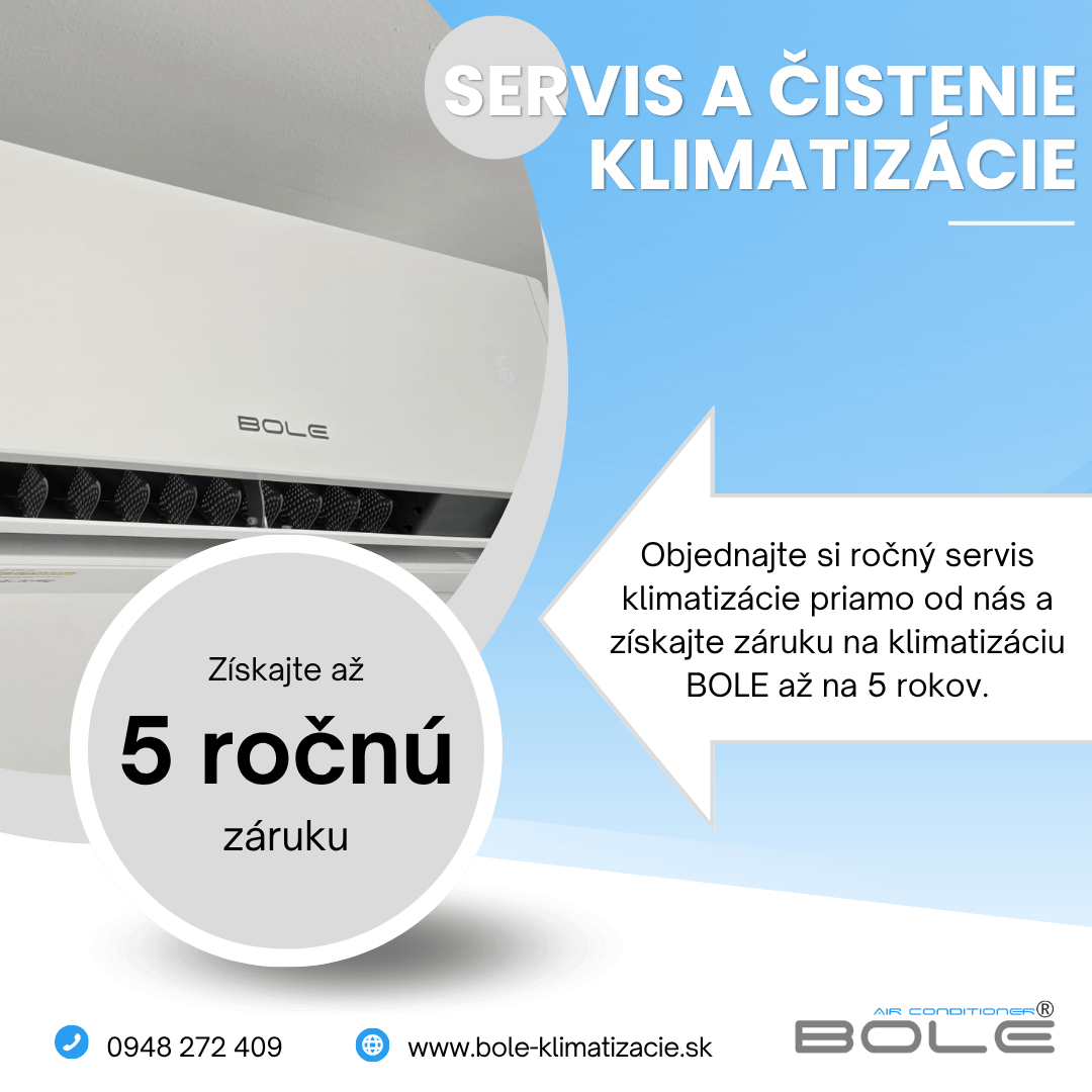 Klimatizácia s 5 ročnou zárukou | bole-klimatizacie.sk